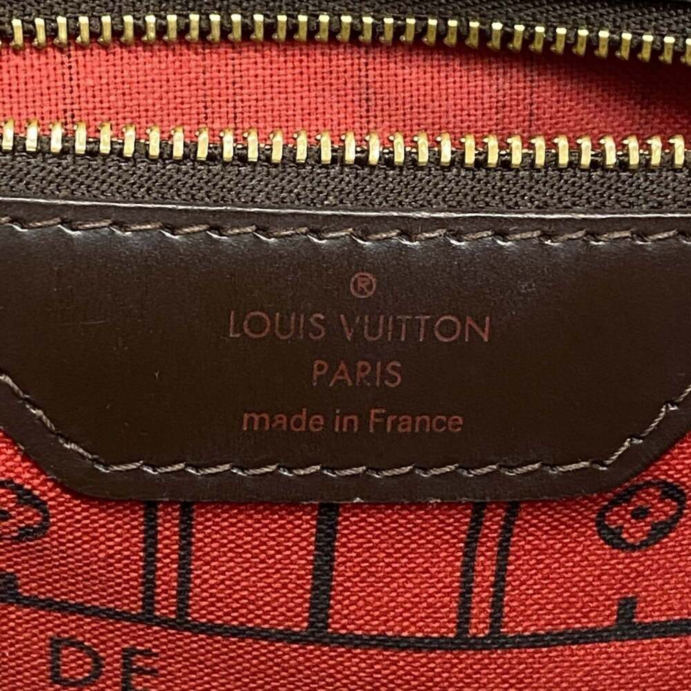 LOUIS VUITTON Brown Damier Neverfull MM Tote Bag - Picture 5 of 11